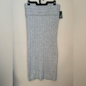 Wild Fable Women’s Mid Rise Rib Knit Column Maxi Skirt NWT Size XXL Grey